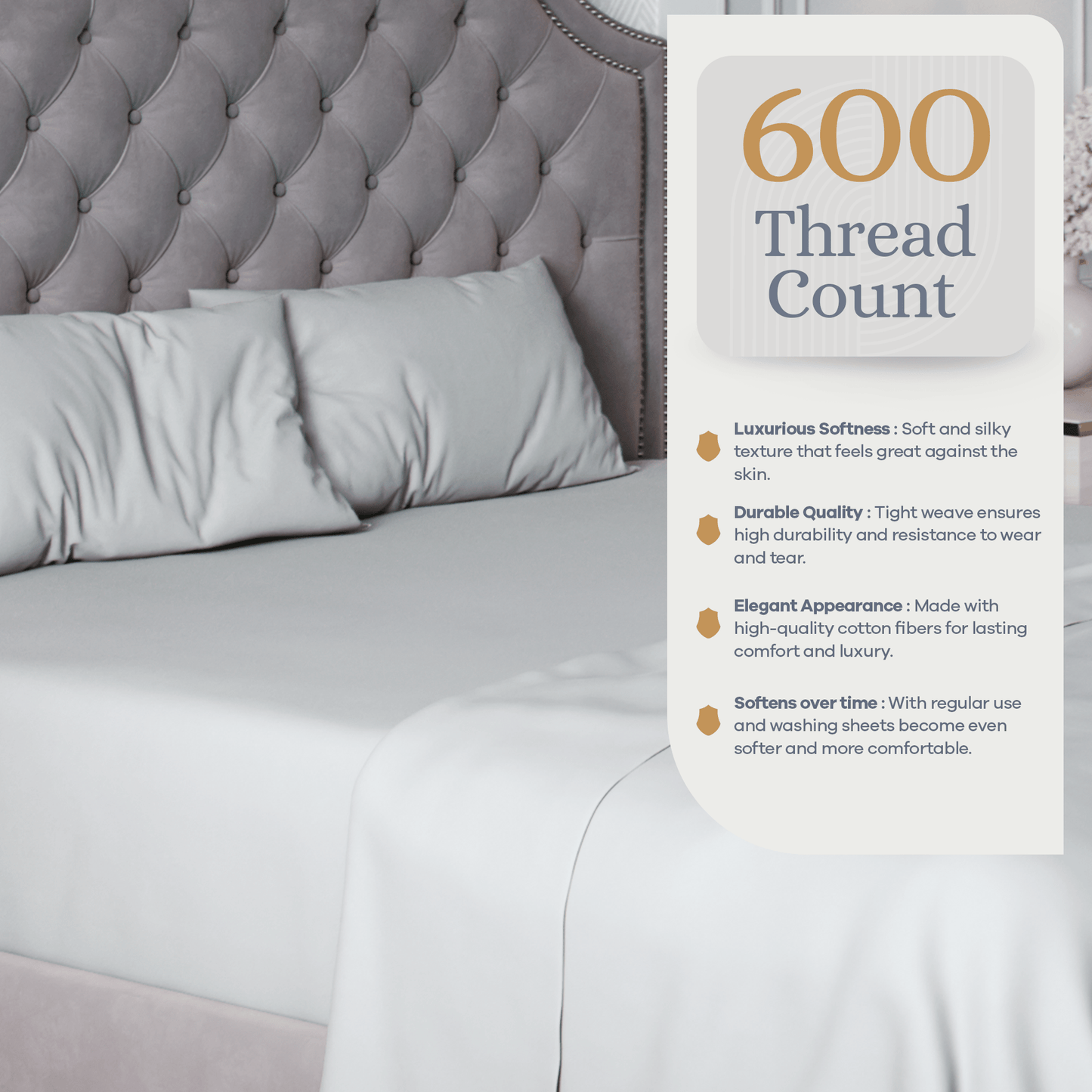 Premium Italian Crafted Sateen Sheet Set, 600-Thread-Count Sven & Son