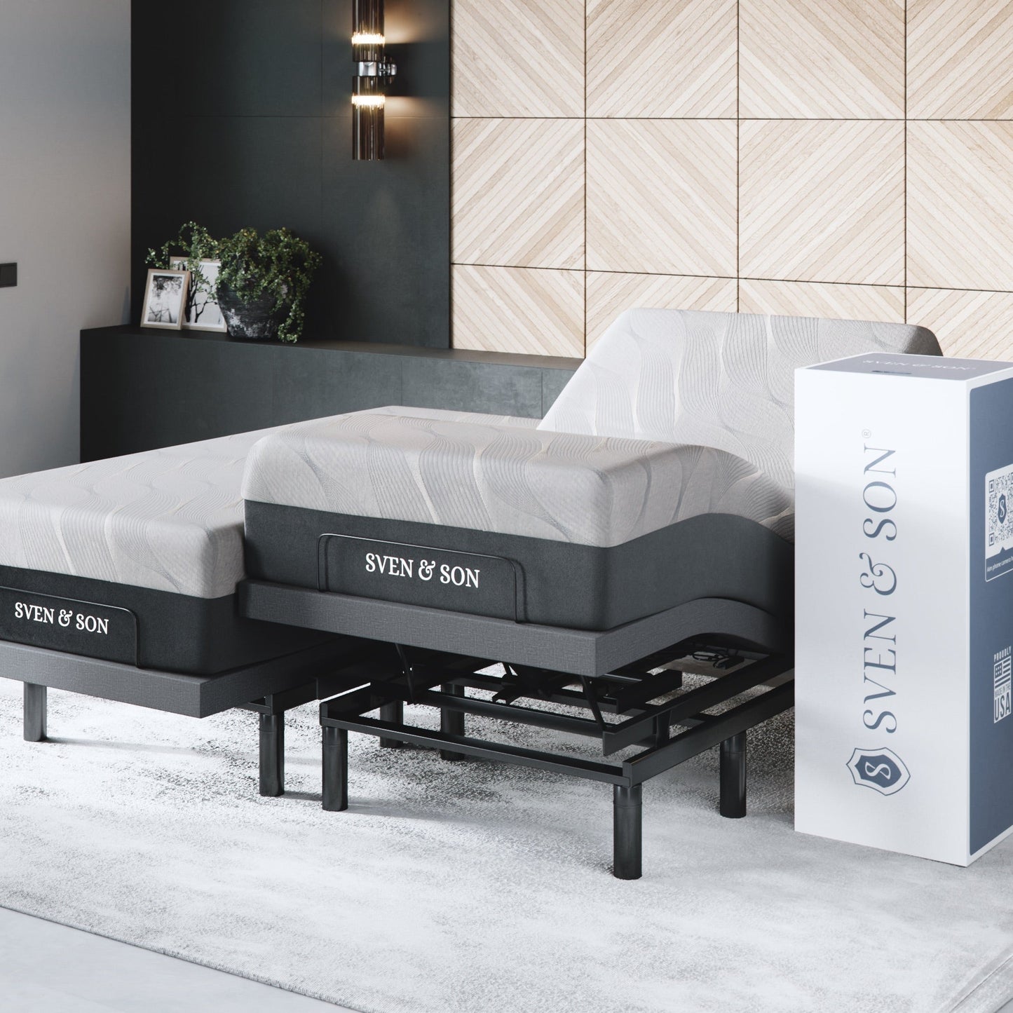 Bliss Series Adjustable Bed Base + Choice of Mattress Bundle bundle SVEN & SON®