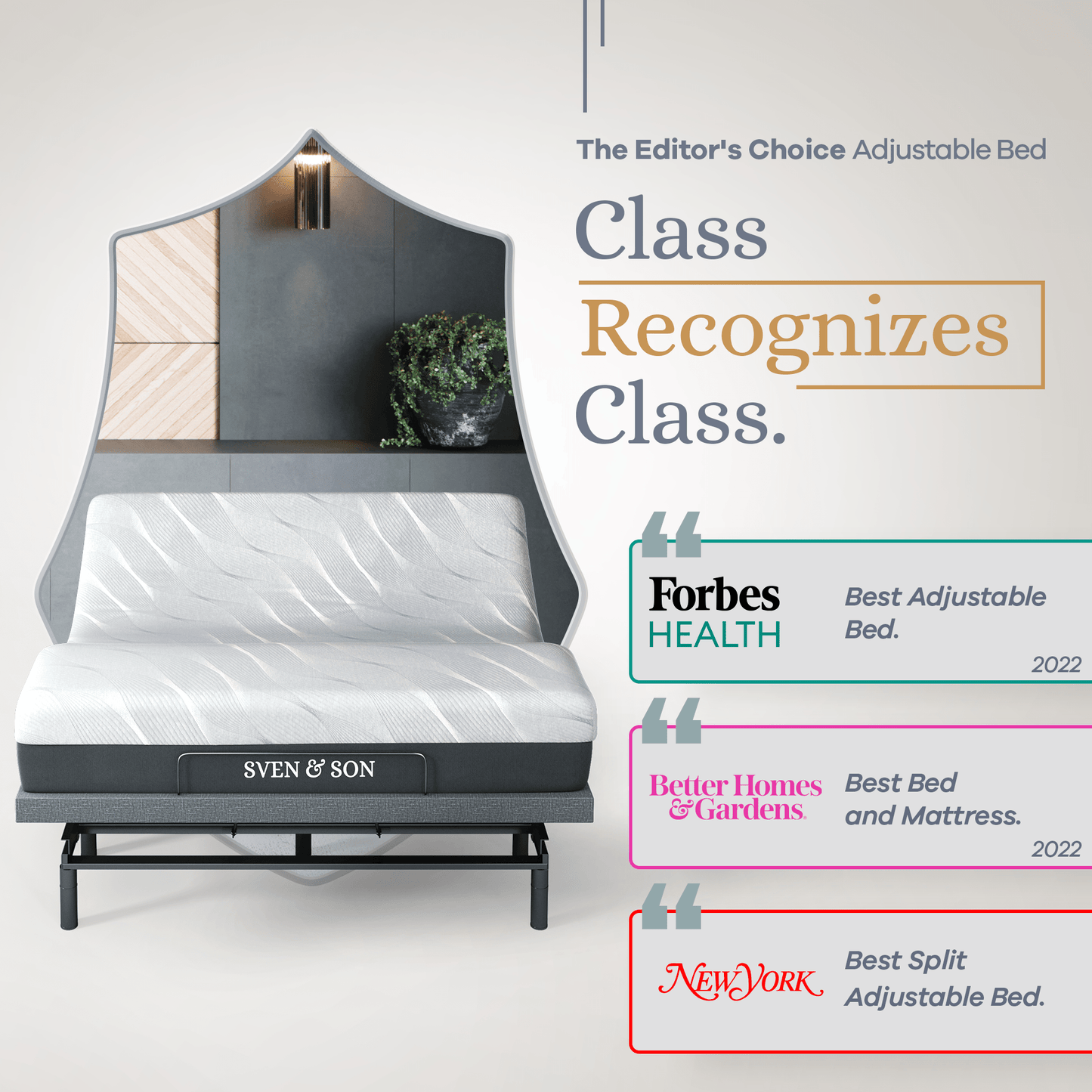 Bliss Series Adjustable Bed Base + Choice of Mattress Bundle bundle SVEN & SON® 