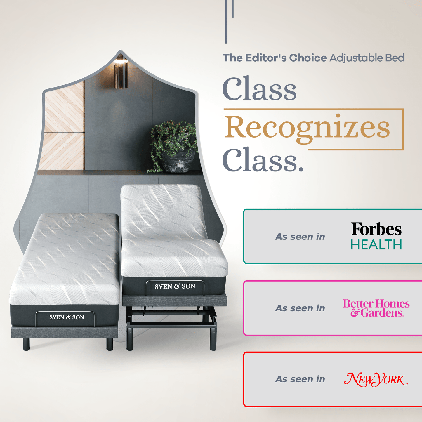 Bliss Series Adjustable Bed Base + Choice of Mattress Bundle bundle SVEN & SON®