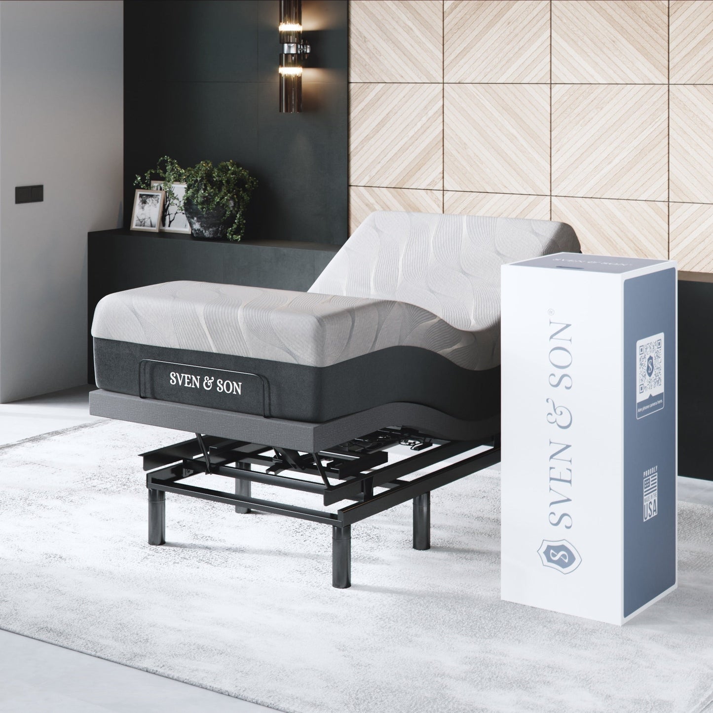 Bliss Series Adjustable Bed Base + Choice of Mattress Bundle bundle SVEN & SON®