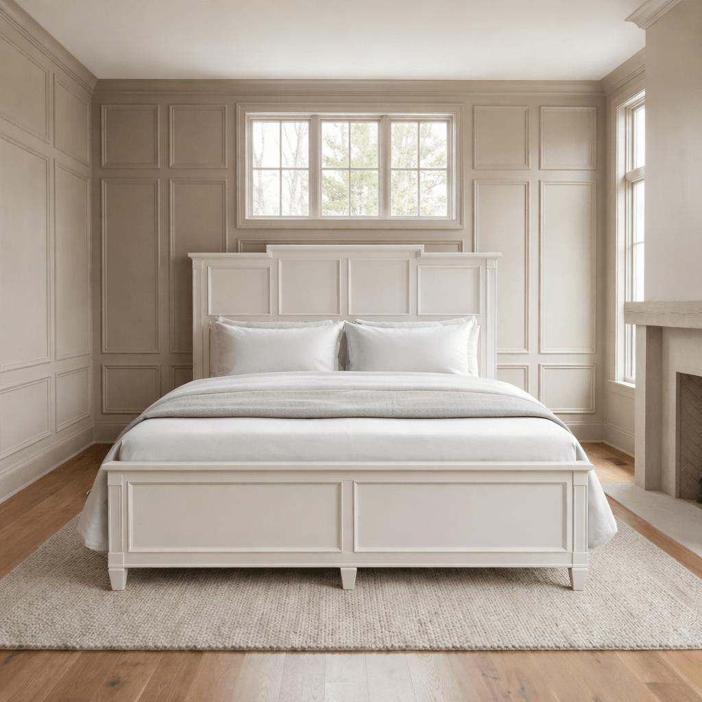 Willowbrook Bed Frame Sven & Son Willowbrook King Wooden Panel Bed