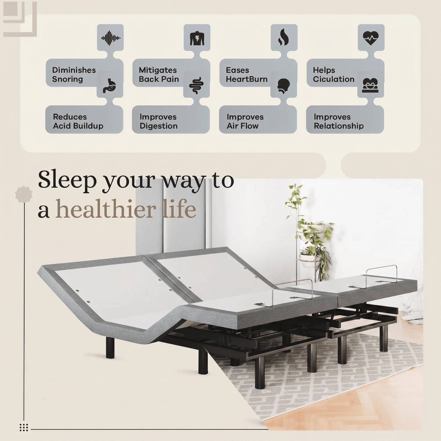Classic Series Adjustable Bed Frame + Choice of Mattress Bundle bundle Sven & Son 