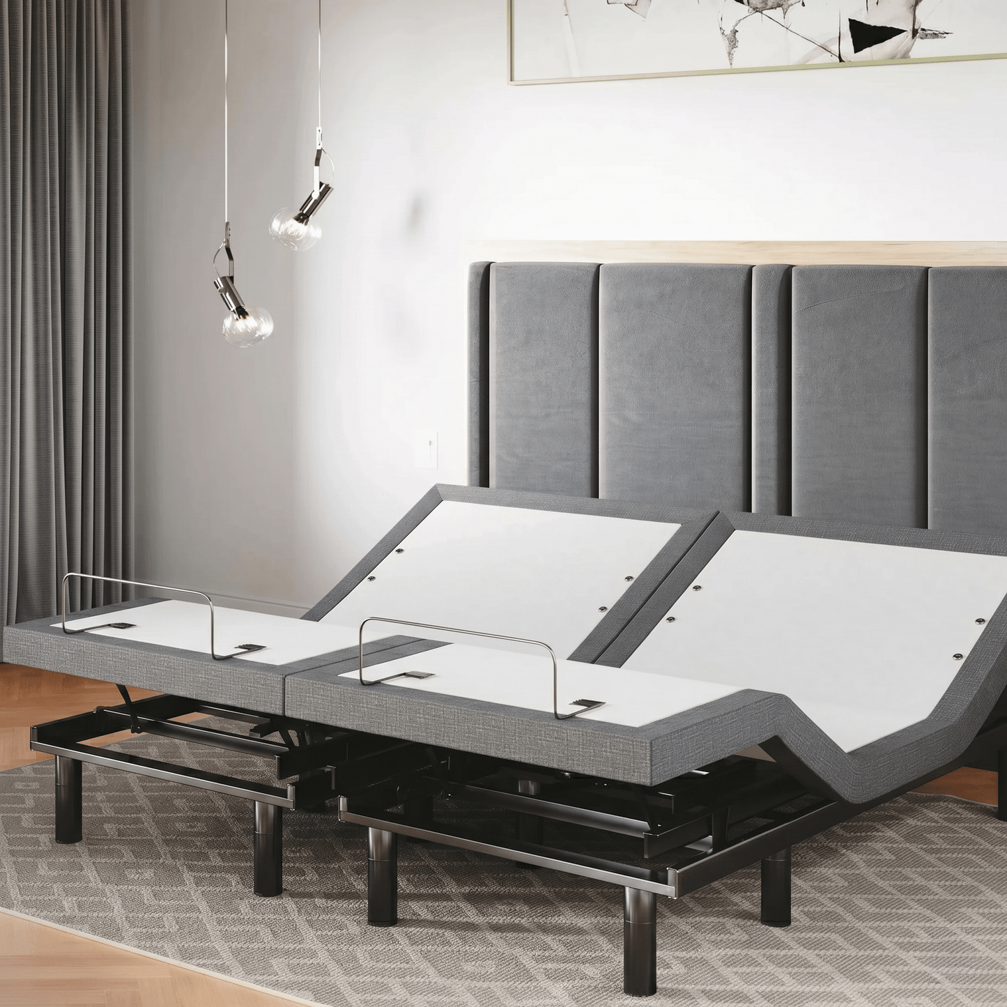 Classic Series Adjustable Bed Frame + Choice of Mattress Bundle bundle Sven & Son King No Mattress 