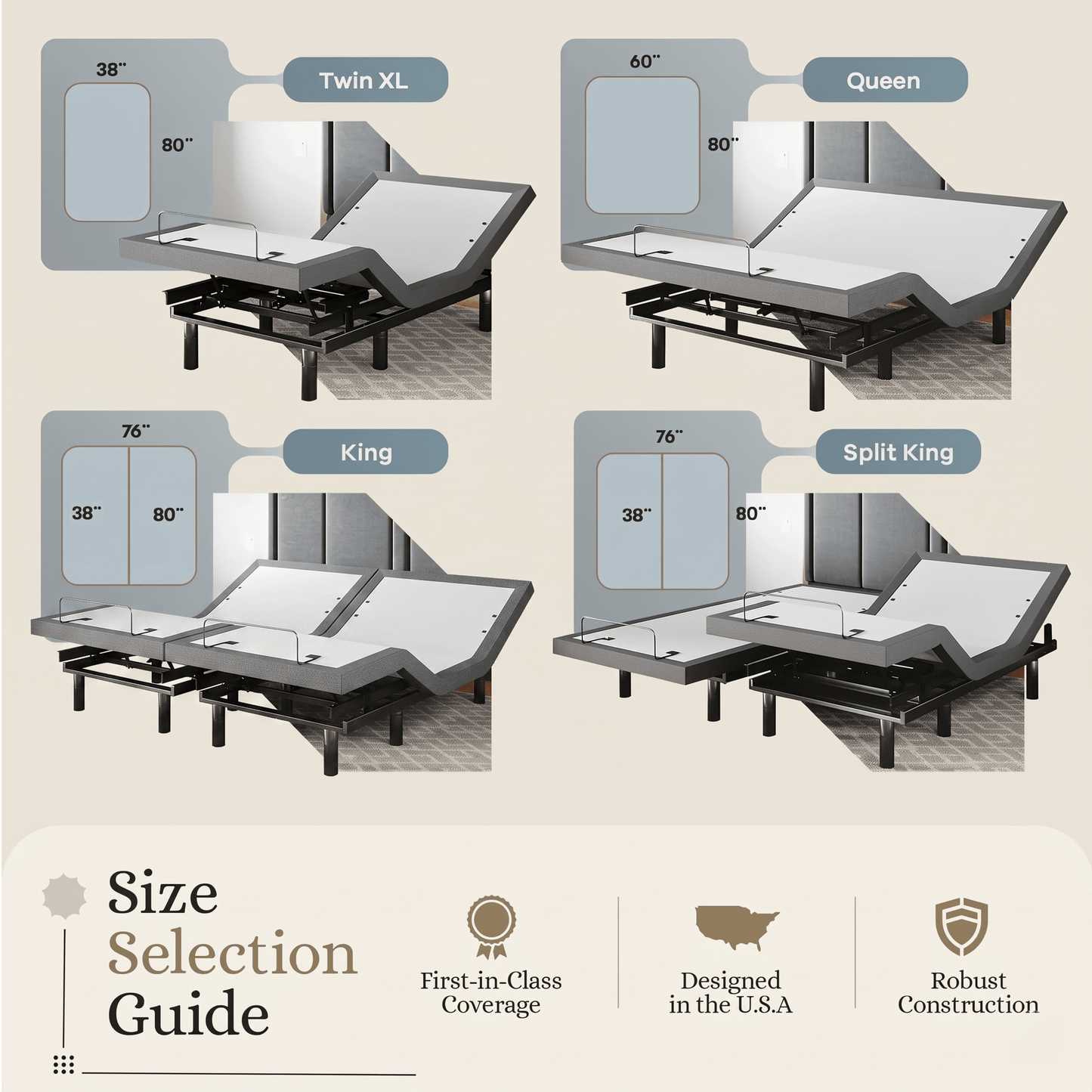 Classic Series Adjustable Bed Frame + Choice of Mattress Bundle bundle Sven & Son 