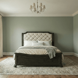 Bellamy Bed Frame Sven & Son Bellamy Queen Upholstered Sleigh Bed