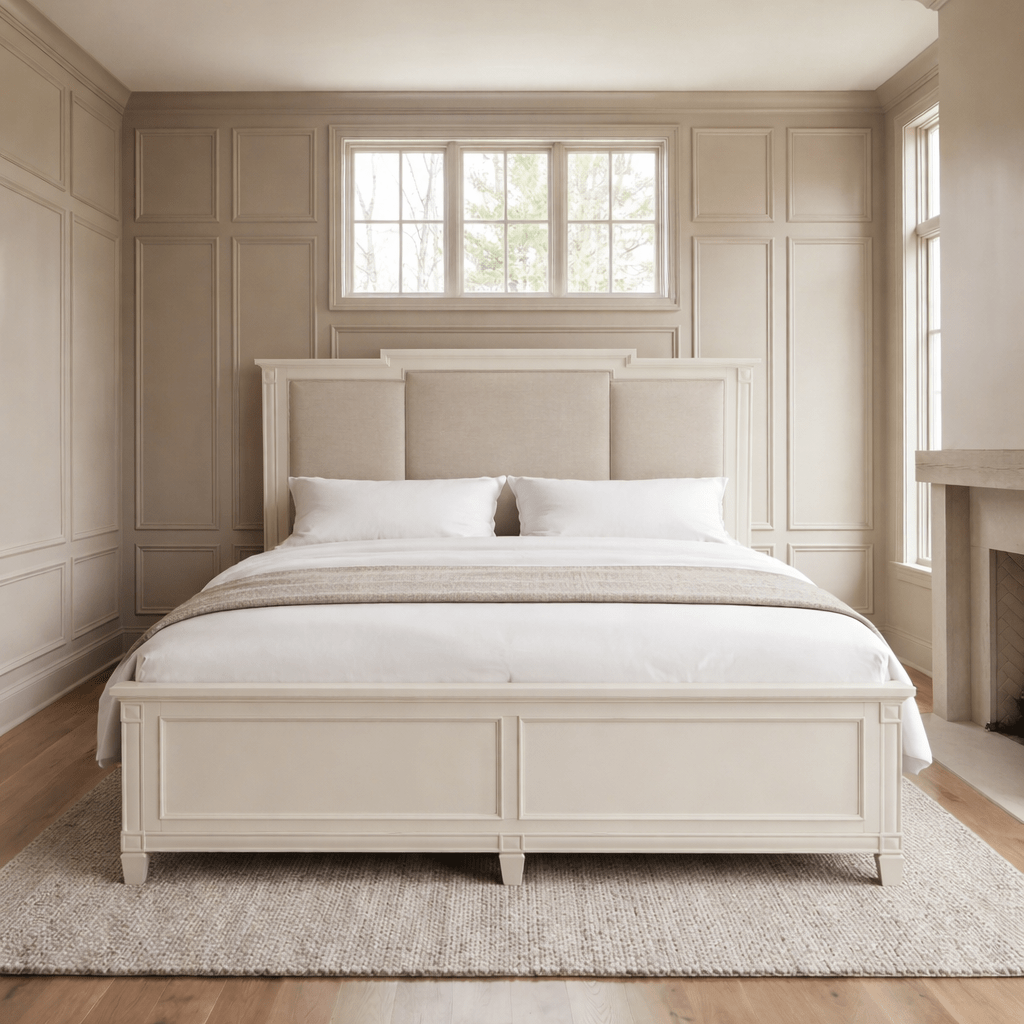 Willowbrook Bed Frame Sven & Son Willowbrook King Upholstered Panel Bed