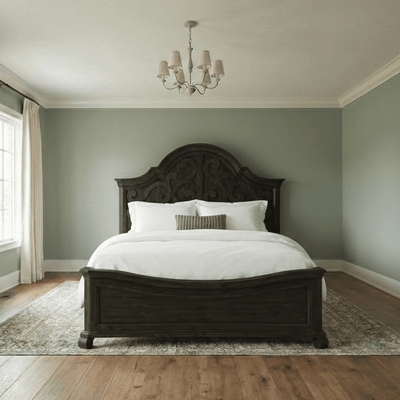 Wooden Shaped Panel Bed