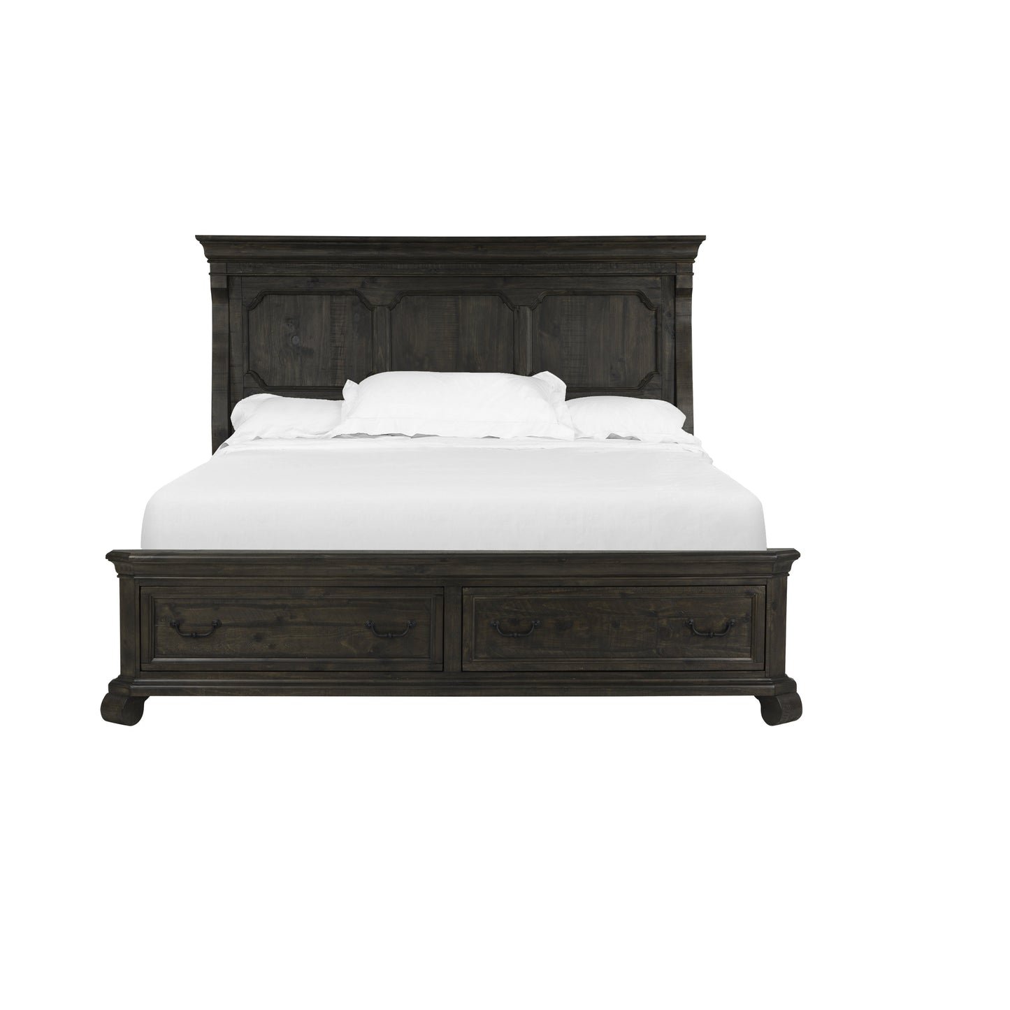 Bellamy Bed Frame Sven & Son Bellamy Queen Wooden Panel Storage Bed