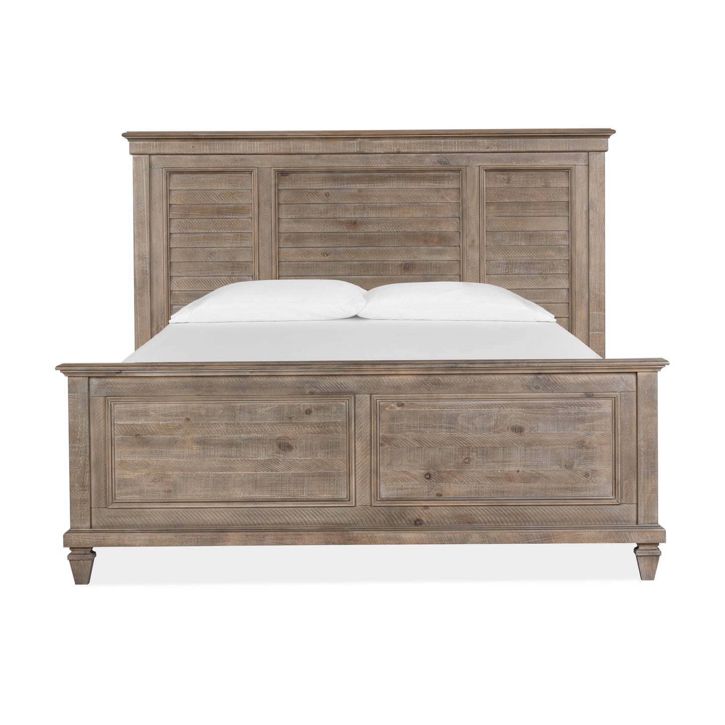 Lancaster Bed Frame Sven & Son Lancaster King Wooden Shutter Panel Bed