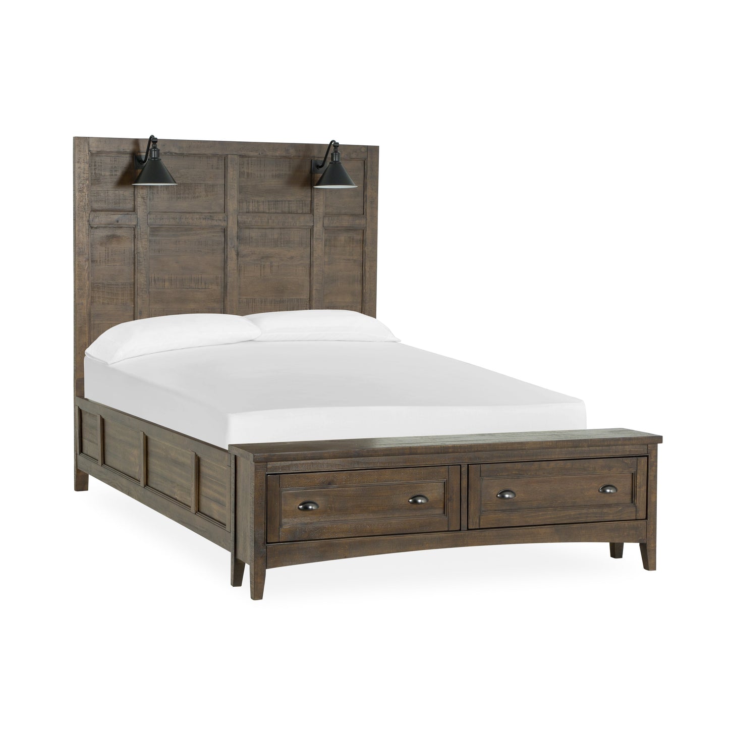 Bay Creek Bed Frame Sven & Son Bay Creek Queen Wooden Lamp Panel Storage Bed