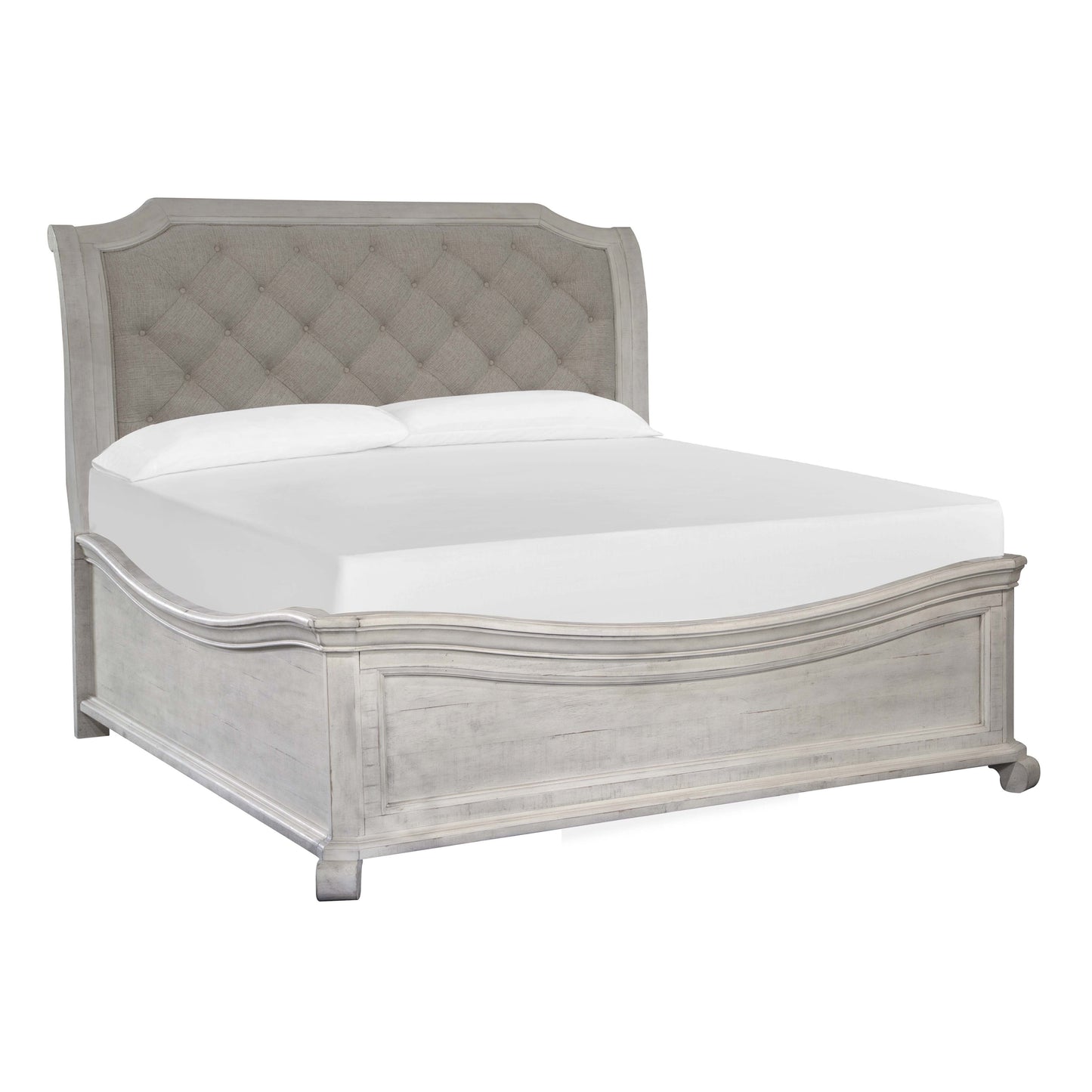 Bellamy Bed Frame Sven & Son Bronwyn Queen Upholstered Sleigh Bed