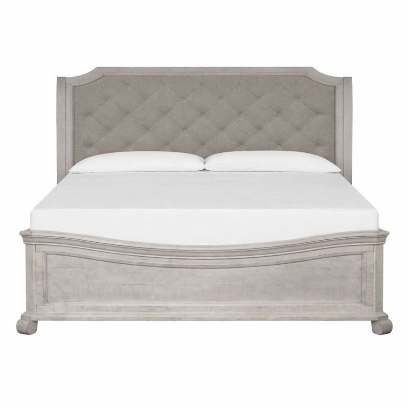 Bellamy Bed Frame Sven & Son Bronwyn Queen Upholstered Sleigh Bed