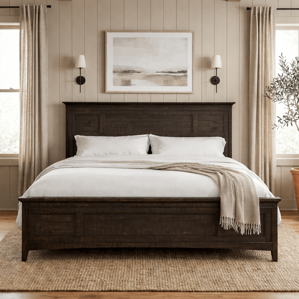 Bay Creek Bed Frame Sven & Son Westley Falls Queen Wooden Panel Bed