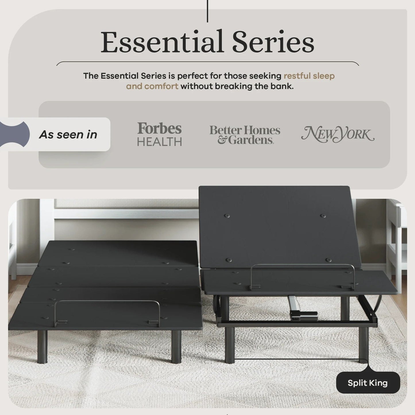 Essential Series Adjustable Bed Base + Choice of Mattress Bundle bundle Sven & Son 