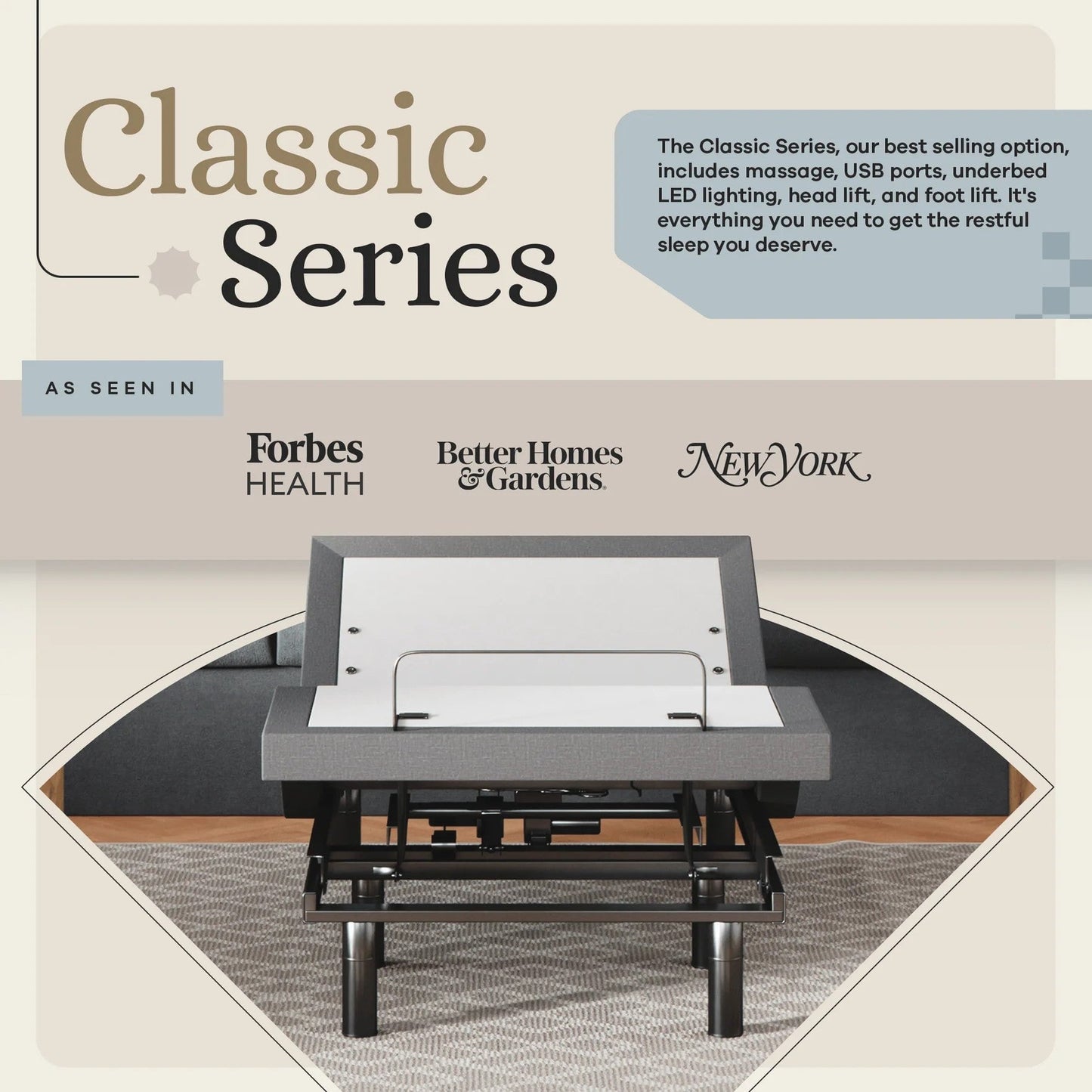 Classic Series Adjustable Bed Base + Choice of Mattress Bundle bundle Sven & Son 