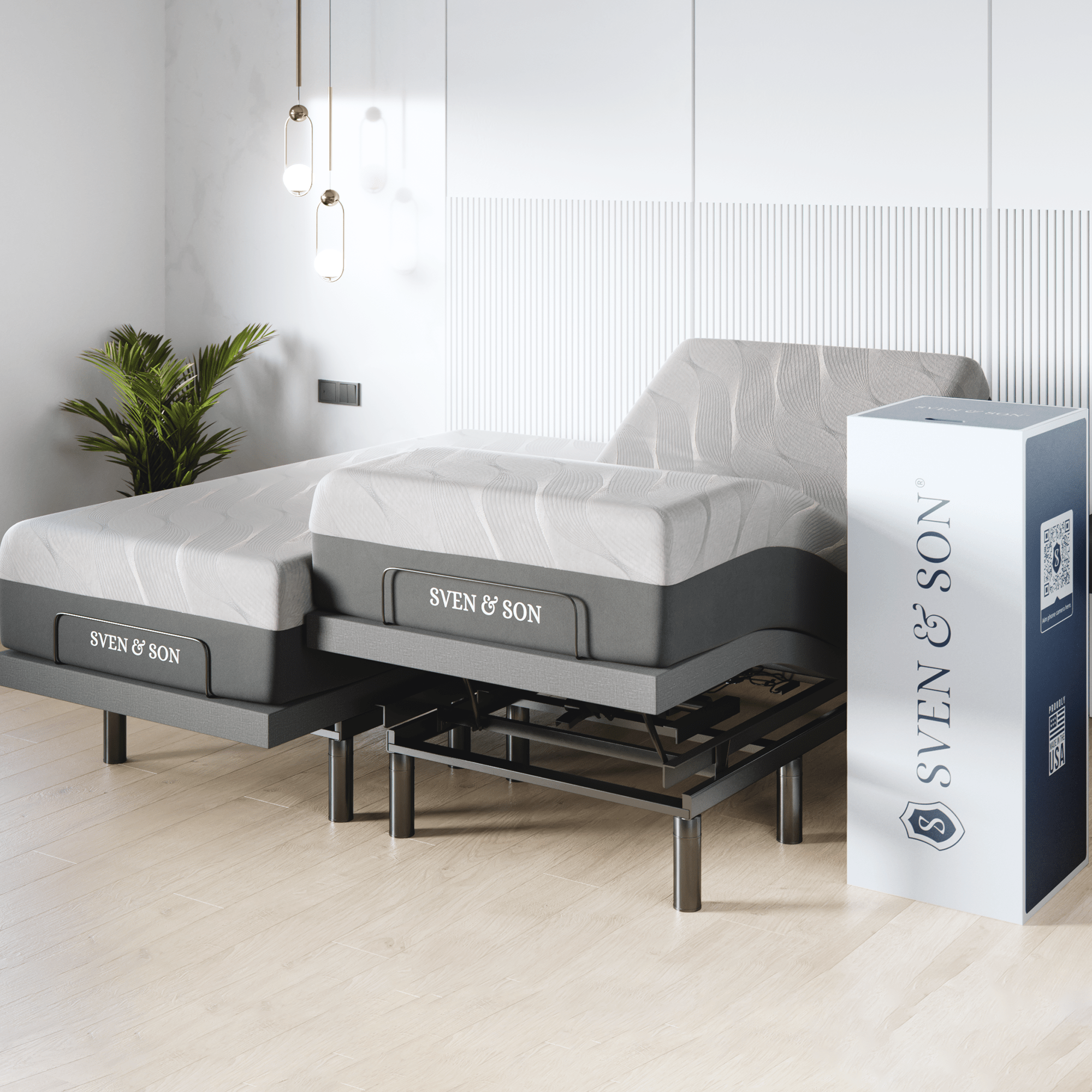 Regreso Reparación posible Original Base de cama ajustable serie de la serie de inclinación + elección del –  Sven & Son