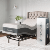 Platinum Series Adjustable Bed Base + Choice of Mattress Bundle bundle SVEN & SON® Twin-XL 12" Medium 