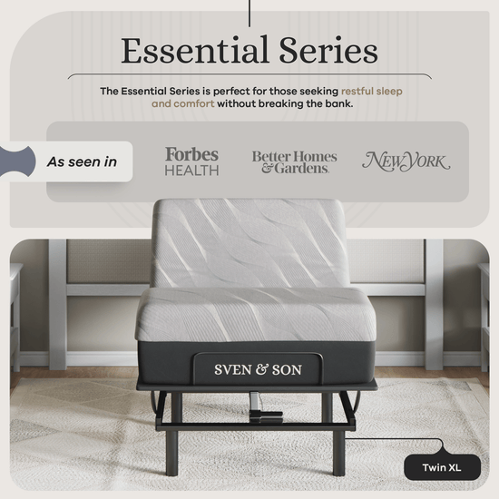 Essential Series Adjustable Bed Base + Choice of Mattress Bundle bundle SVEN & SON® 